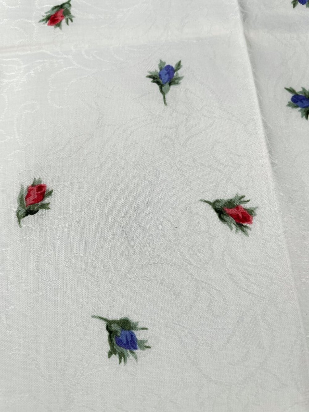 New With Tags Yves Saint Laurent Floral Cotton Scarf - Picture 14 of 14